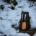 lanterne dans la neige